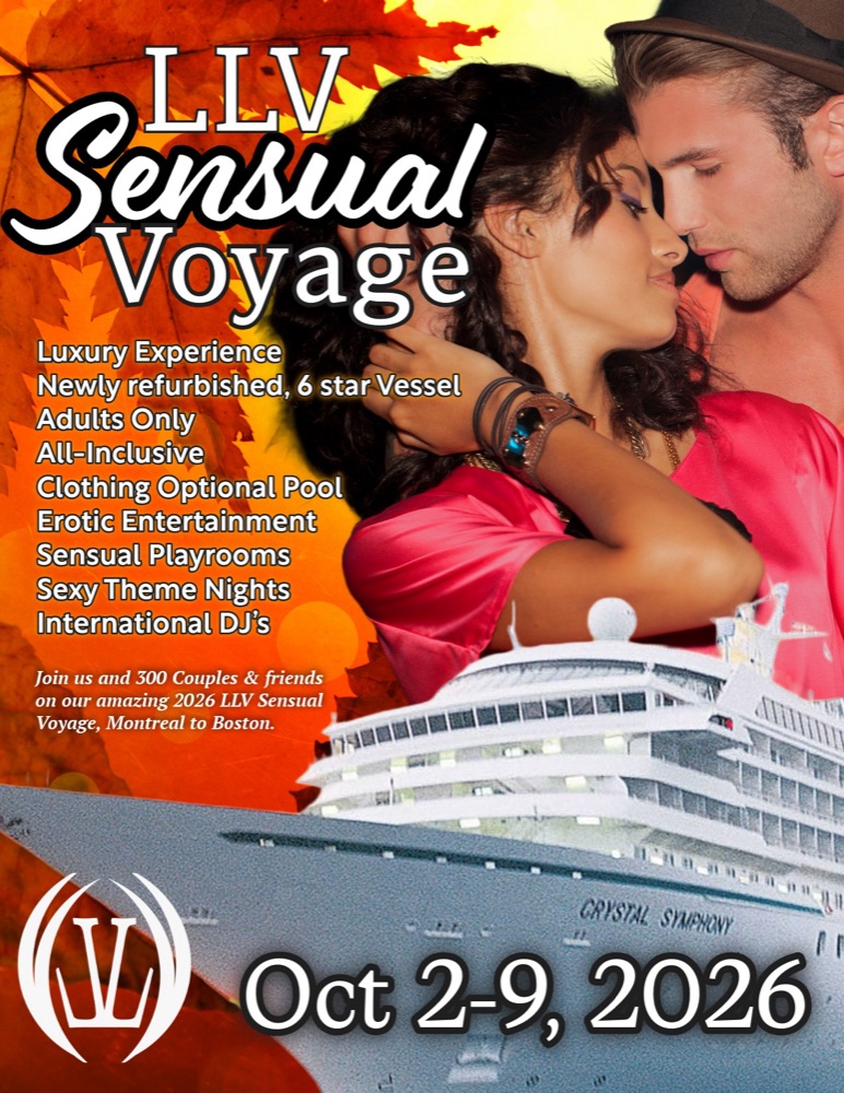 A couple aboard the Sensual Voyage, an all inclusive 6 star luxury vessel from Montreal to Boston