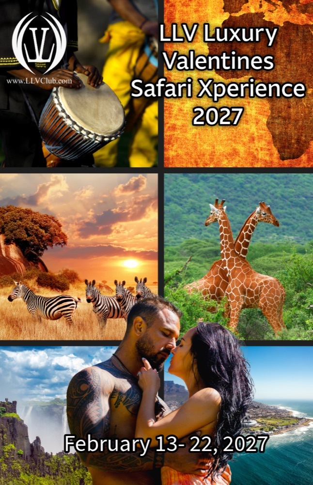 LLV Valentines Safari 2027, South Africa and Zimbabwe, wildlife and a romantic couple